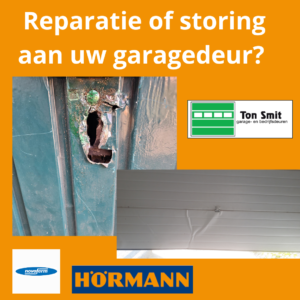 Reparatie of storing aan uw garagedeur? Bel Ton Smit Deuren 0348-402319