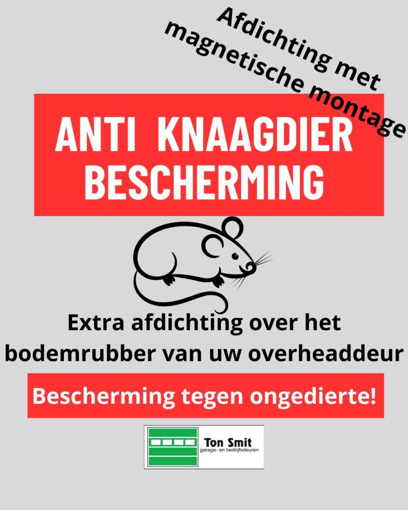 anti knaagdier bescherming overheaddeur Ton Smit Deuren