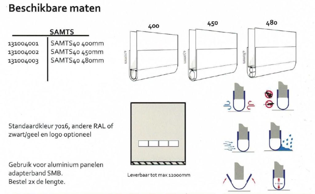 leverbare maten deurrubber deurafdichting tegen ongedierte.
Bestel direct bij Ton Smit Deuren.